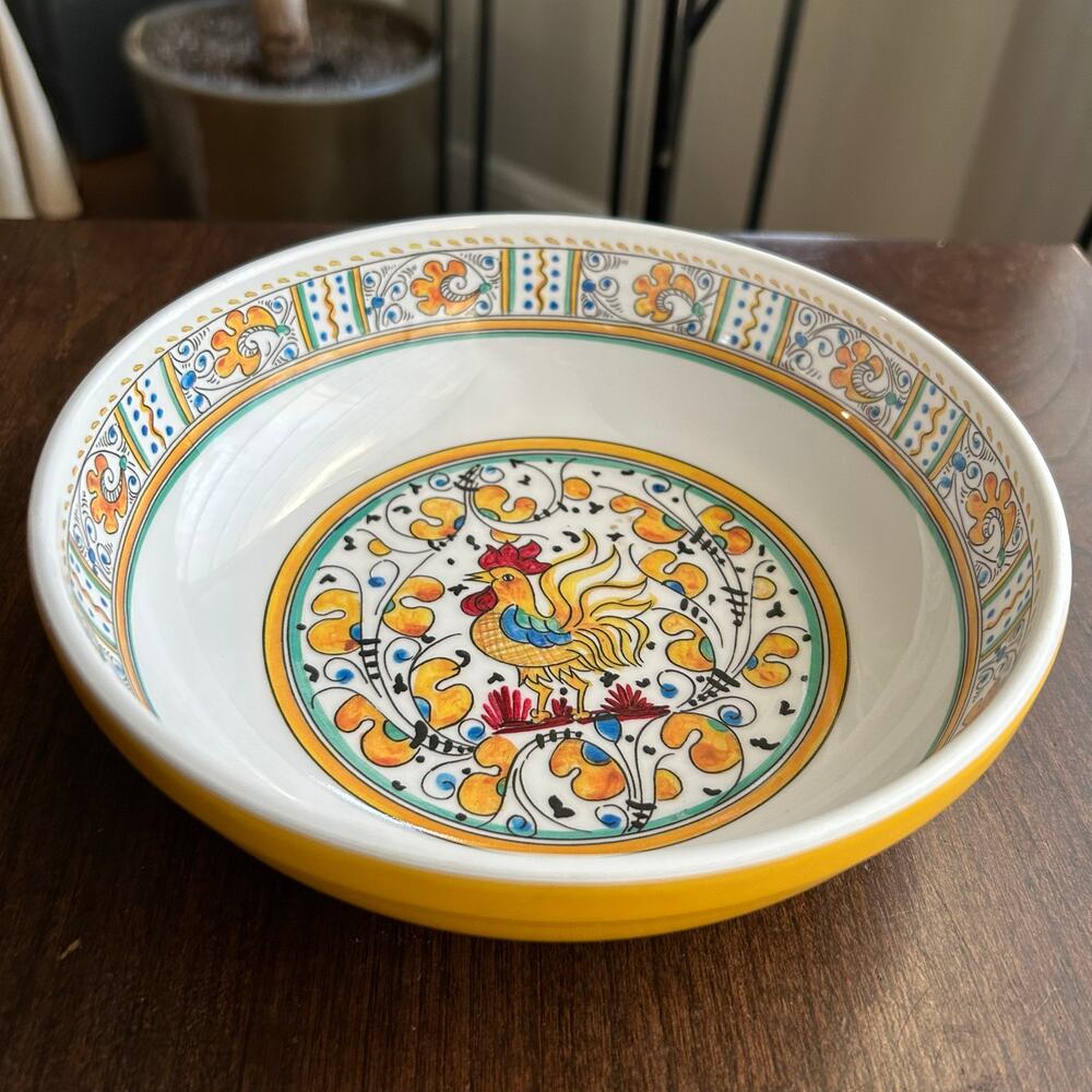 Le Cadeaux Rooster melamine cereal bowl